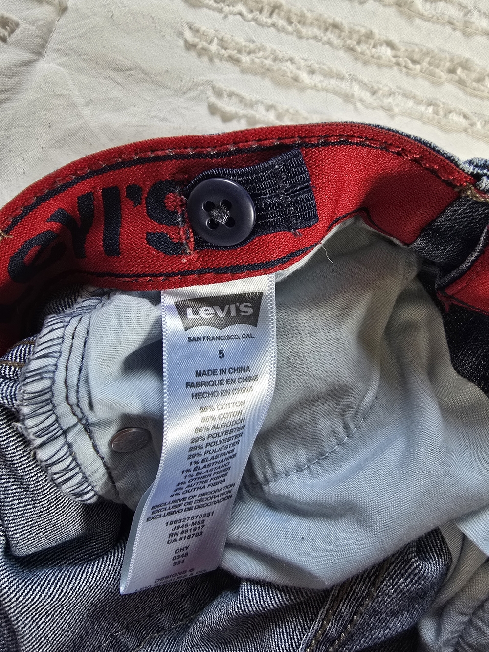 Levi’s 511 Slim Fit Jeans Boys Size 5 - Picture 4 of 4
